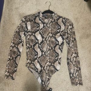 BLVD Snakeskin Bodysuit